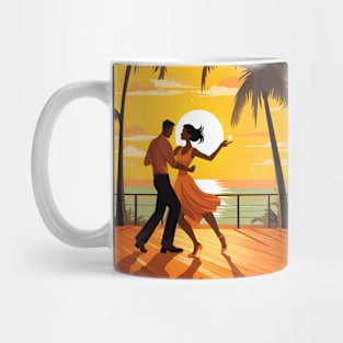 Couple Dancing Salsa On The Dancefloor Mug